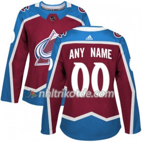 Colorado Avalanche Trikot Custom Adidas 2017-2018 Burgundy Rot Authentic - Dame